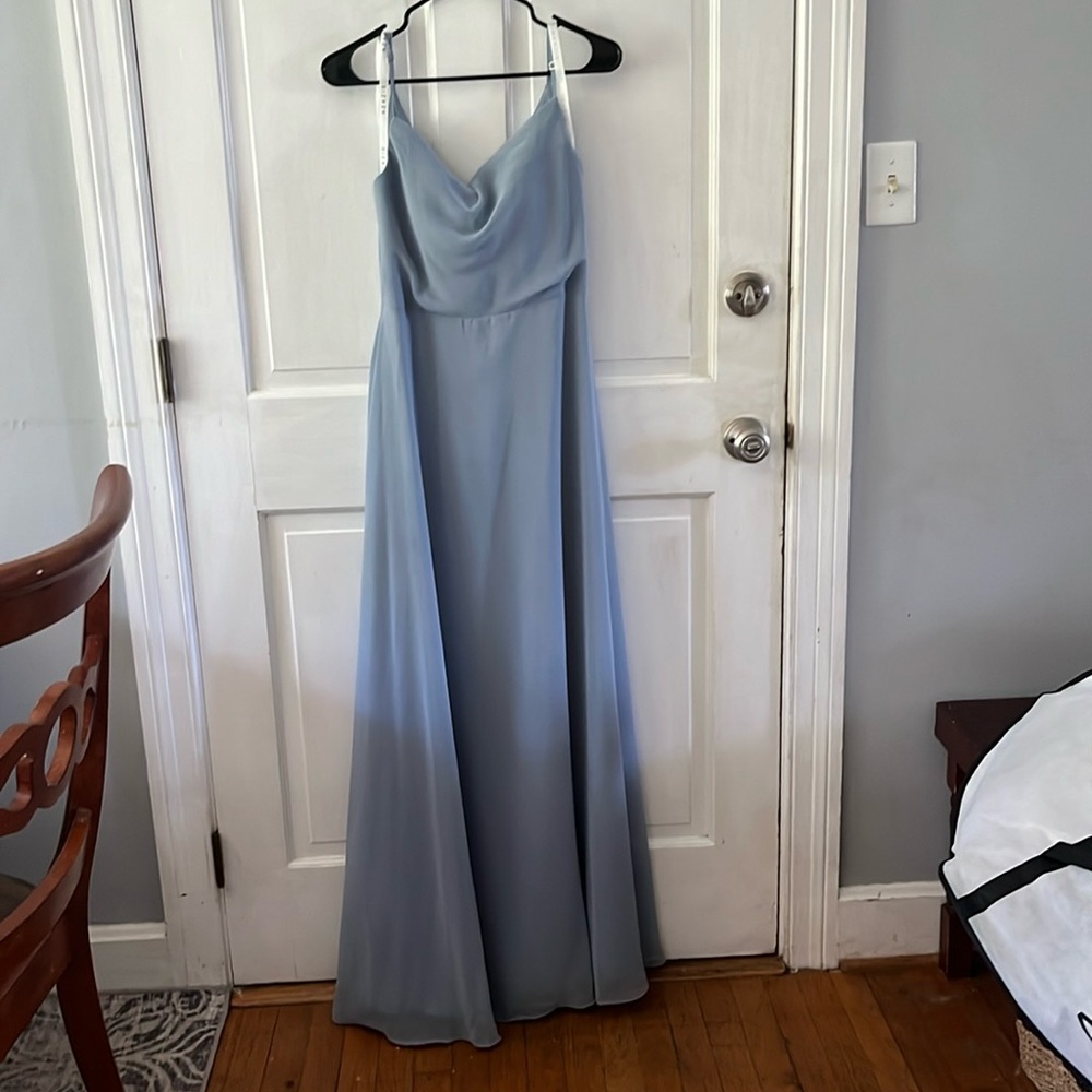 Azazie Dusty Blue 6 Daenerys dress